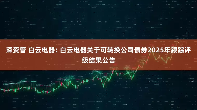 深资管 白云电器: 白云电器关于可转换公司债券2025年跟踪评级结果公告