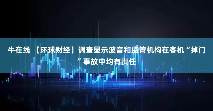 牛在线 【环球财经】调查显示波音和监管机构在客机“掉门”事故中均有责任