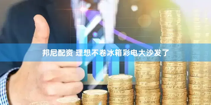 邦尼配资 理想不卷冰箱彩电大沙发了